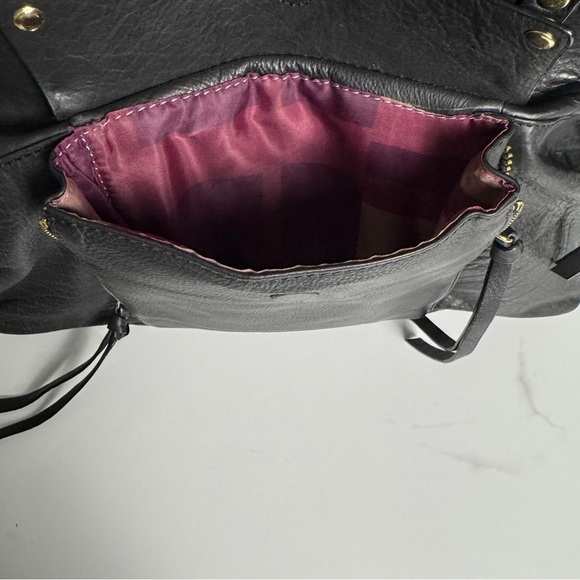 Kooba Everette Large Black Pebbled Leather Tote Shoulder Bag Purse Handbag Tote - Picture 4 of 6